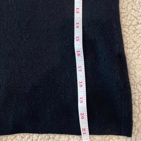 Tory Burch Crewneck Black Long Sleeve Sweater wEmbellished Logo. Style #31093104 - Picture 8 of 10